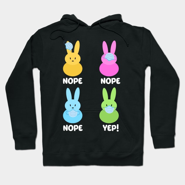 Peeps with masks wearing wrong happy easter 2021 Hoodie by Mesyo